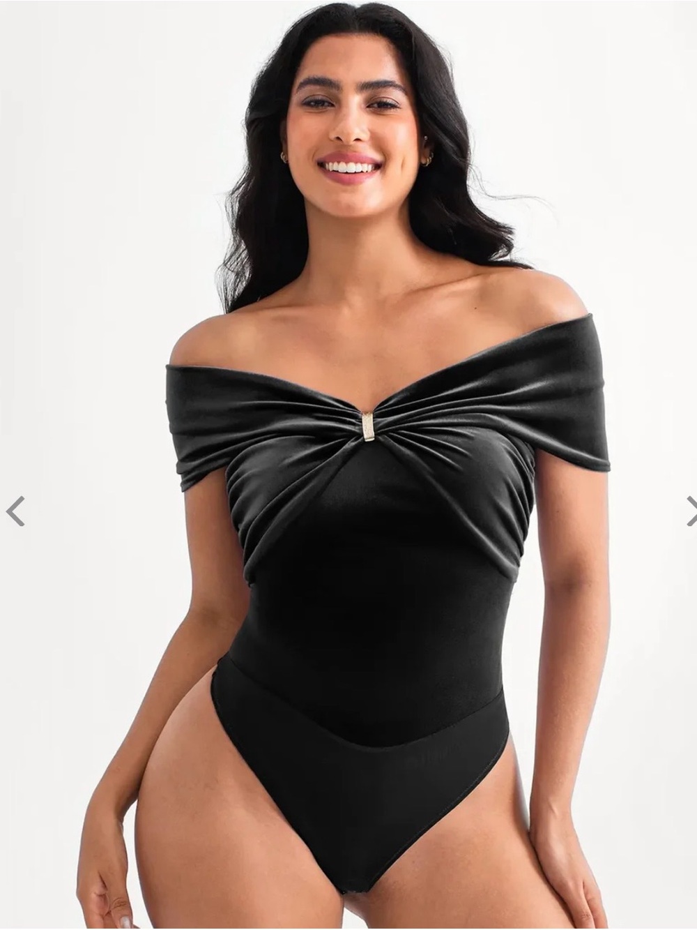 Popilush velvet bodysuit